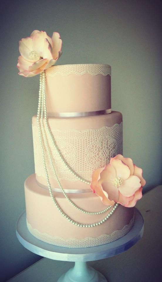 pasteles de boda vintage