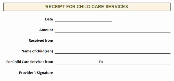 40 child care invoice template in 2020 with images daycare receipts