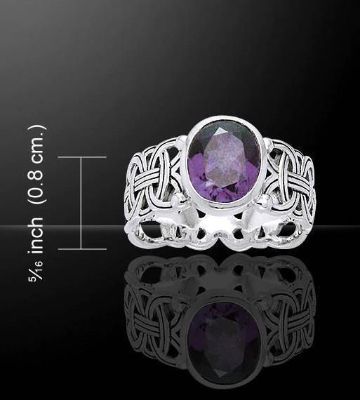 Viking Borre .925 Sterling Silver Ring by Peter Stone Jewelry