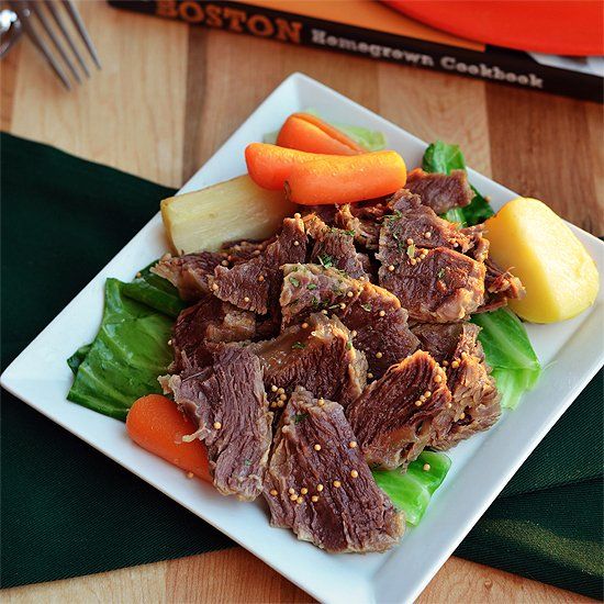 Intensely flavored beef short ribs from an aromatic brine and boiled ...