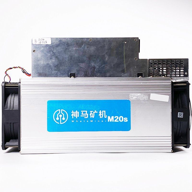 New Microbt M20s 65t Bitcoin Miner Whatsminer M20s 65t 68t Mining Machine with PSU Type : ASIC Miner. Kind of Currency : Bitcoin. Brand Name : Whatsminer. Operating Temperature : 0~40. Crypto Algorithm : Sha256. Hashrate : 68th. Gross Weight : 13kg. Cooling : 2 Fans. Model Number : M20s. Net Weight : 11kg. Network Connection : Ethernet. Reference Power on Wall : 3200W. Bitcoin Miner, Algorithm, Blockchain, Mining, Brand Names, Connection, Networking, Fans