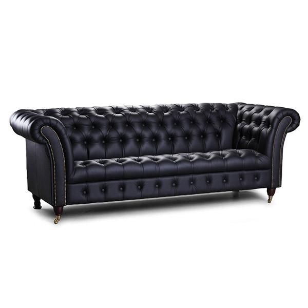 Chester Club Black Cerato Leather Sofa The Female Carpenter In Chester Club Black Cerato Leather Sofa