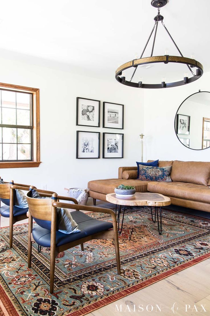 How to Decorate a Leather Sofa - Maison de Pax