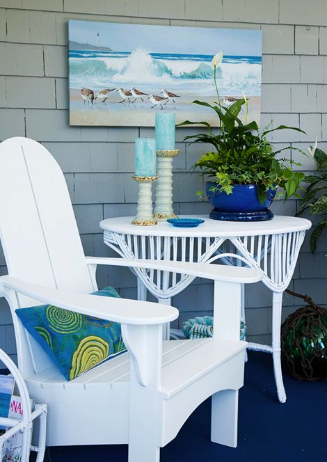 Pretty Porches And Terraces Beach House Decor Porch Terrace Style Beach House Decor, Outdoor Coastal Decor
