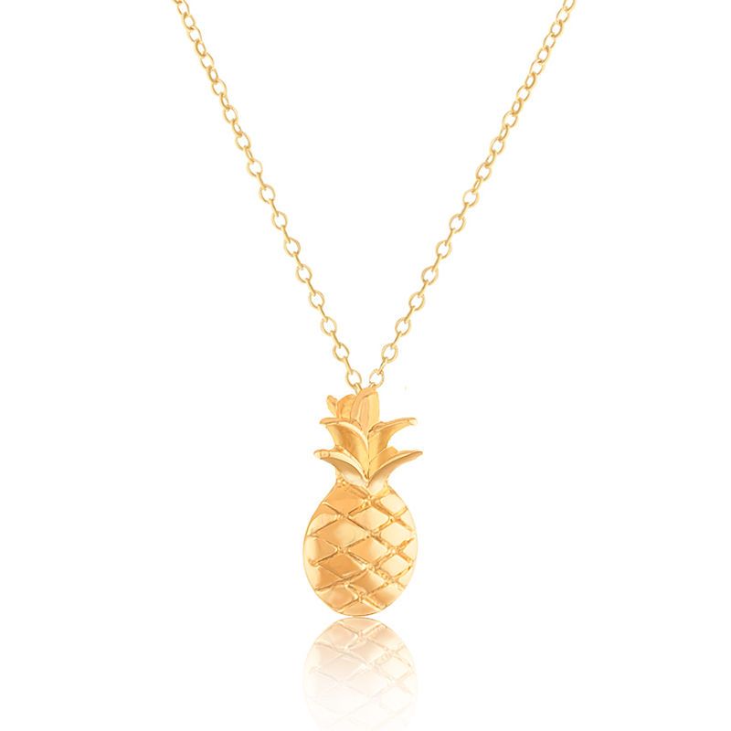 Ananas Anhänger Halskette für Frauen Niedlich Fruit Halskette Modeschmuck