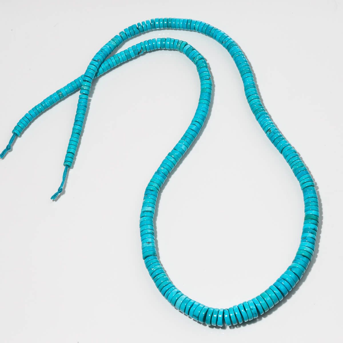 6mm Turquoise Heishi Rondelle Beads 16/" Red