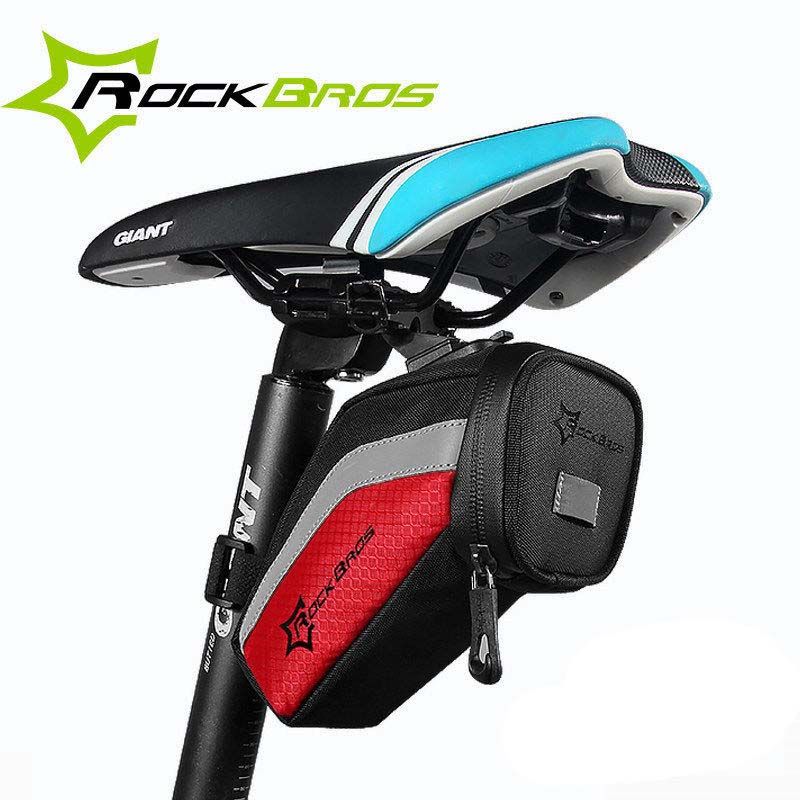 Rockbros Bicycle Saddle Bags Reflective Mtb Road Folding
