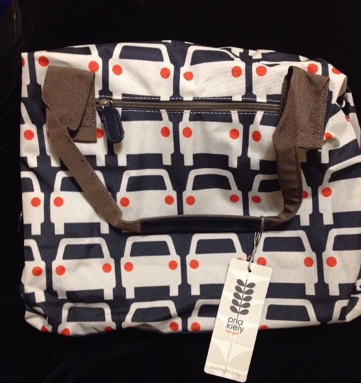 Orla Kiely Cars Overnight Bag Crossbody Black White Red New Tote Orla Kiely Cars Overnight Bag Crossbody Black White Red New Tote Luggage Orlakiely Target Travel