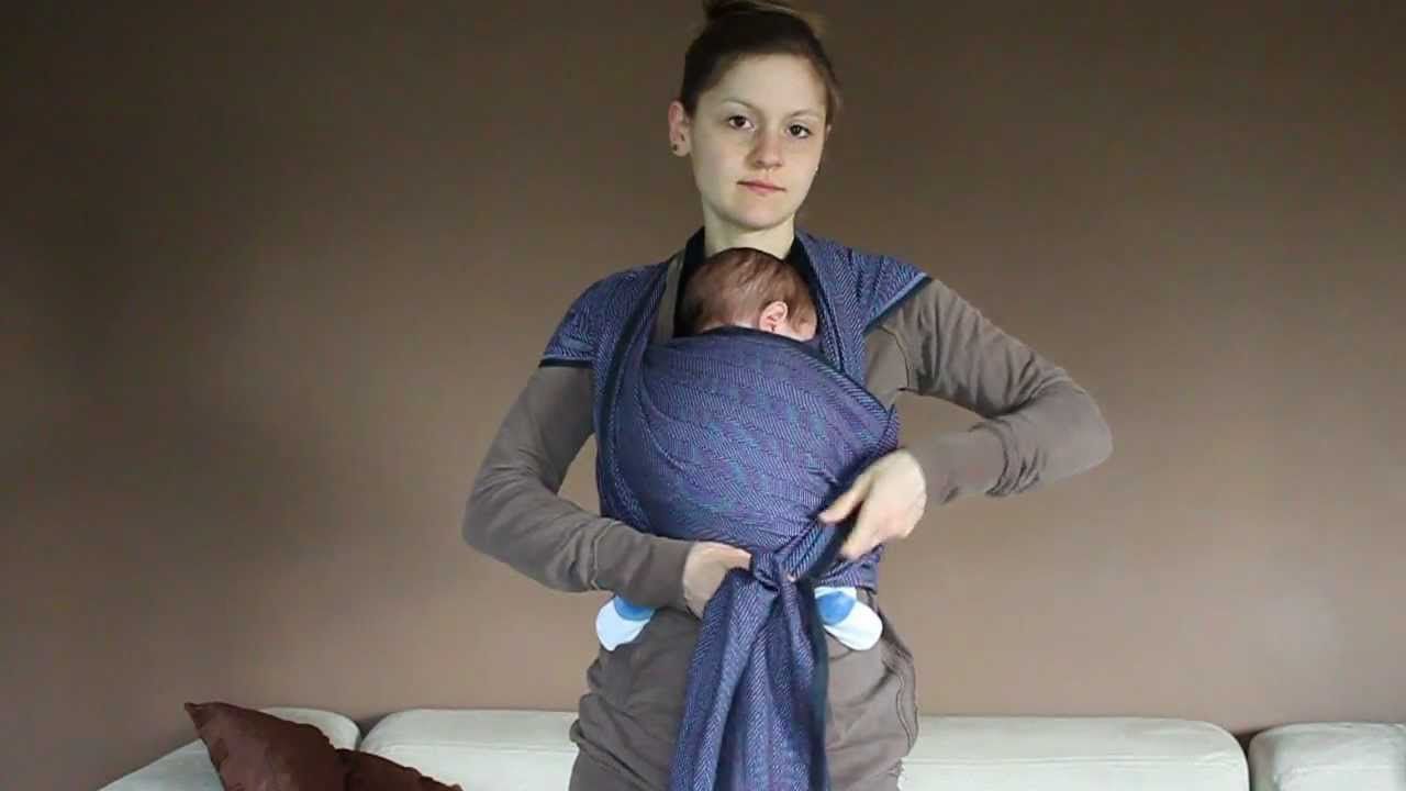 Double hamac (DH) ventral en écharpe tissée | Écharpe tissée