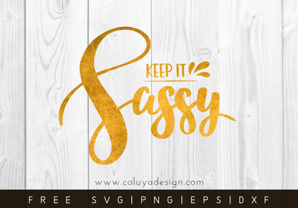 Download Free Keep It Sassy SVG, PNG, EPS & DXF by | Cricut, Silhouette cameo projects, Cricut help