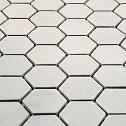 Somertile 11 75x12 In New York 1 Hex Antique White Unglazed Somertile 11 75x12 In New York 1 Hex Antique White Unglazed Porcelain Mosaic