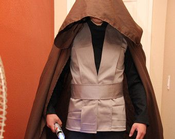 jedi costume cloak luke skywalker brown cloak cape with hood
