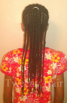 cornrows half up half down