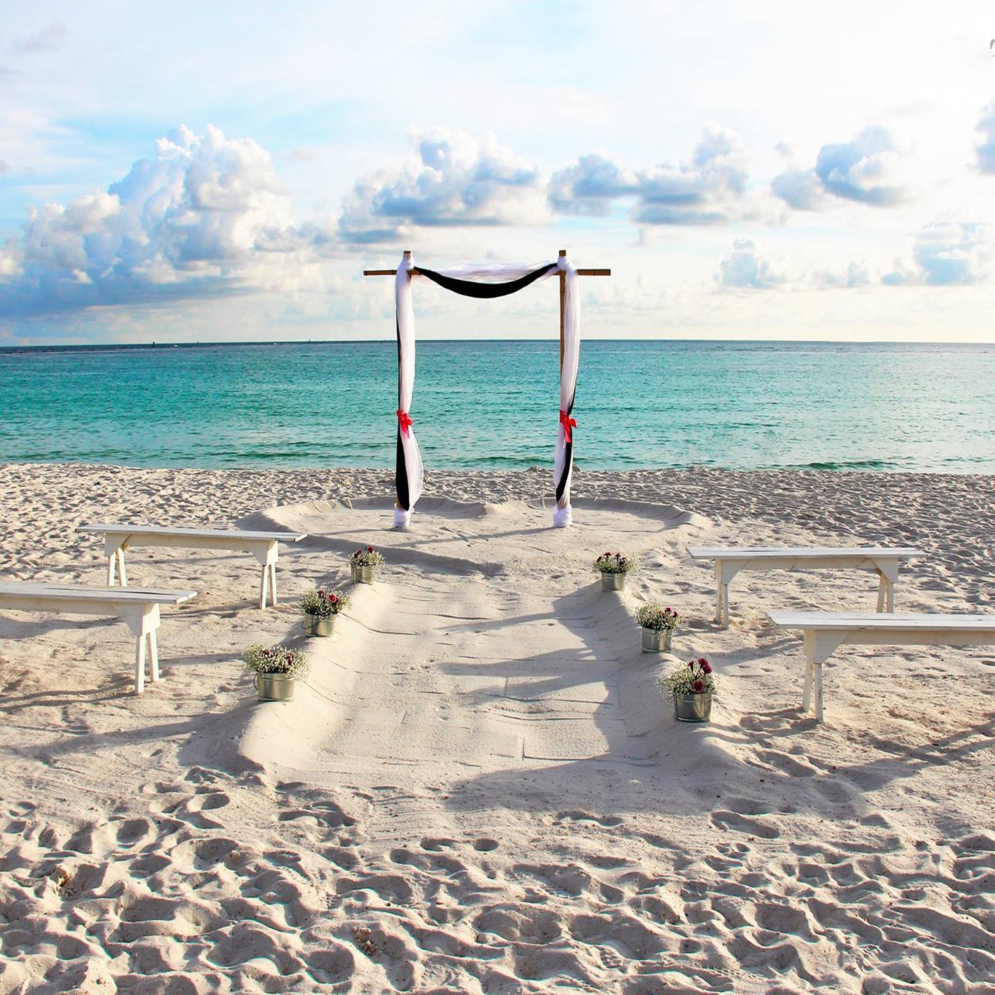 2 Post Bamboo Wedding Arch Bamboo Wedding Arch Beach Wedding