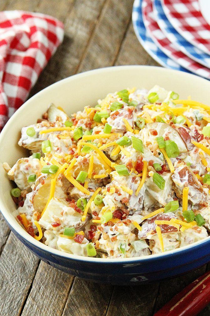 Loaded Baked Potato Salad Recipe Loaded baked potato Loaded Baked Potato Salad Recipe Loaded baked potato