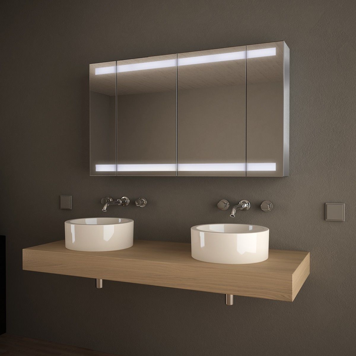 Badezimmer Spiegelschränke Spiegelschrank Alu Cincinnati Jetzt bestellen unter: https://moebel