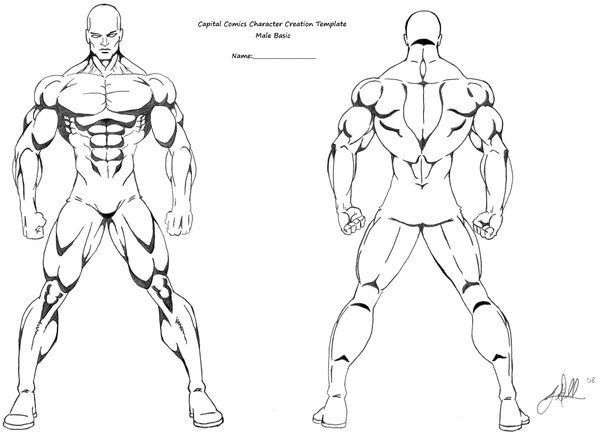 character template drawing
