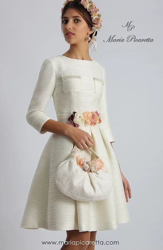 resultado de imagen para vestidos novia civil invierno color