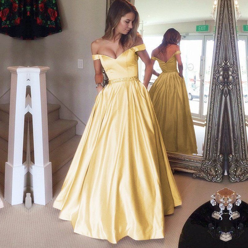 Perfect Gold Prom Dresses