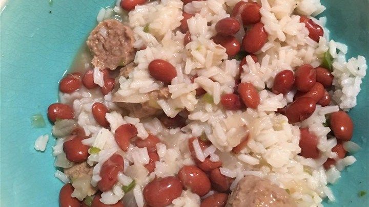 Healthy Red Beans and Rice Recipe #cajundishes