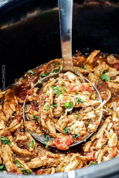 Easy Slow Cooker Shredded Mexican Chicken Simmered With - Slow cooker mexican chicken recipes #slow #cooker #mexican #chicken #recipes Easy Slow Cooker Shredded Mexican Chicken Simmered With