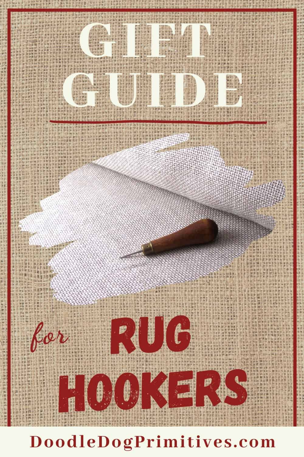 Gift ideas for beginner rug hookers and hooking pros. Need a stocking stuffer or last minute gift idea? We have creative ideas for that too! #rughooking #giftideas #giftsforcreatives #hookedrugs Rug Hooking Patterns Primitive, Primitive Rugs, Rug Hooking Frames, Monks Cloth, Welcome Gifts, Fabric Strips, Hooker, Red Dots, Some Ideas
