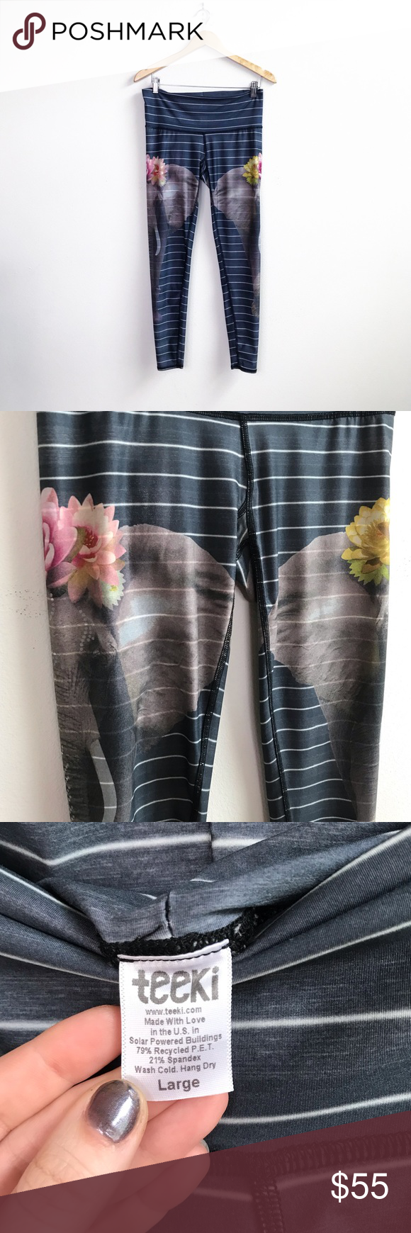 teeki : Love the Elephant Yoga Pants Size Large Love the Elephant leggings from teeki. teeki Yoga Pa...