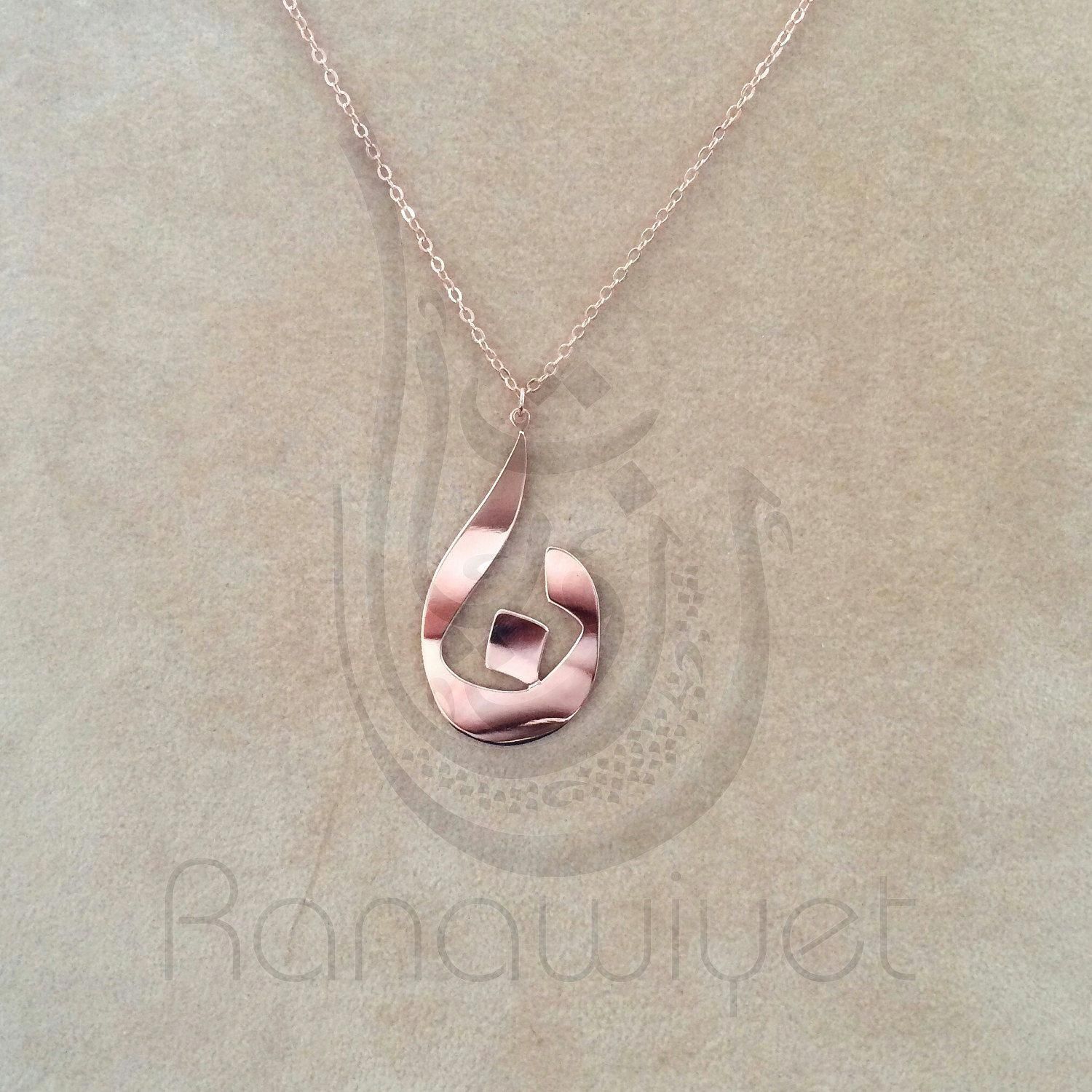42++ Tiffany letter necklace rose gold ideas in 2021 