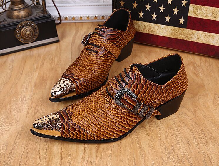 New Mens Pointed Toe Lace Up Dress Formal Cuban Heel Wedding Leather Shoes Hot