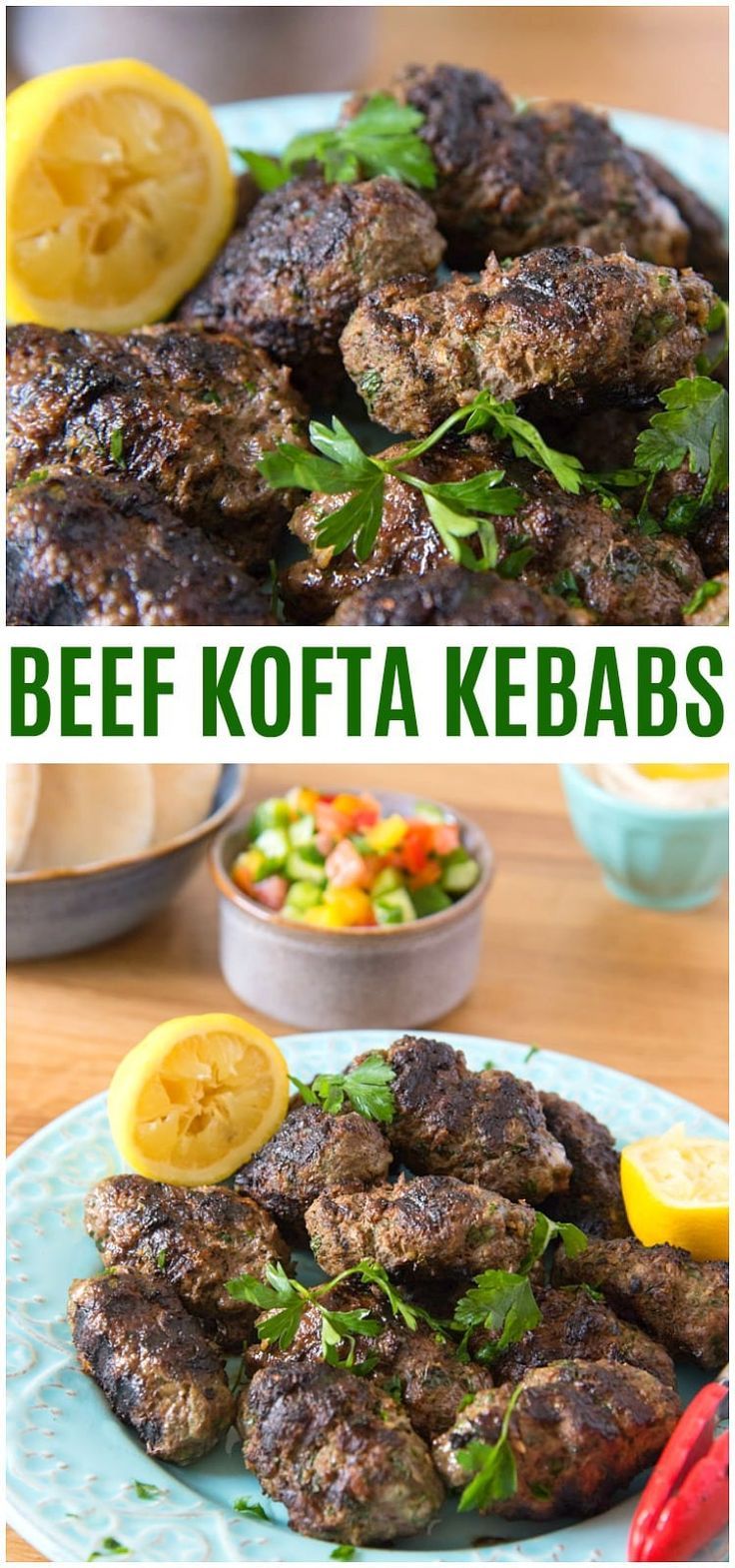 Beef Kofta Recipe / Mediterranean ground beef kabob recipe
