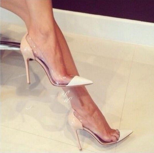Scarpin Lateral Transparente (cod. 2428) | Sapatos, Sapatilhas femininas, Sapatos sandálias