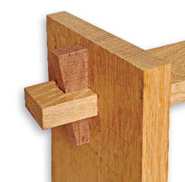 Wedged Mortise & Tenon Wood joinery, Woodworking joints, Wood