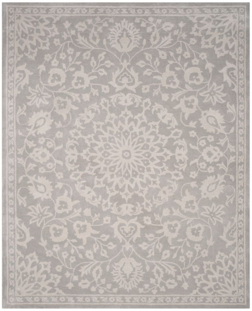 Bella Tina Grey Silver 8 Ft X 10 Indoor Area Rug Bella Tina Grey Silver 8 Ft X 10