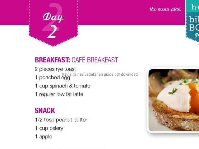 kayla diet plan pdf