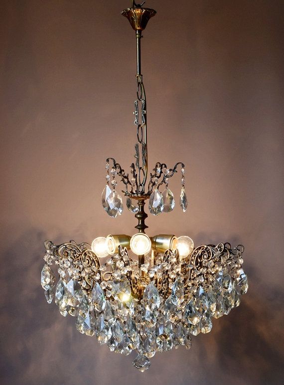 Free Economy Delivery Ont Re Antique French Vintage Crystal Free Express Delivery Ont Re Antique French Vintage Crystal Chandelier Lamp Old Art Nouveau Lighting Clic