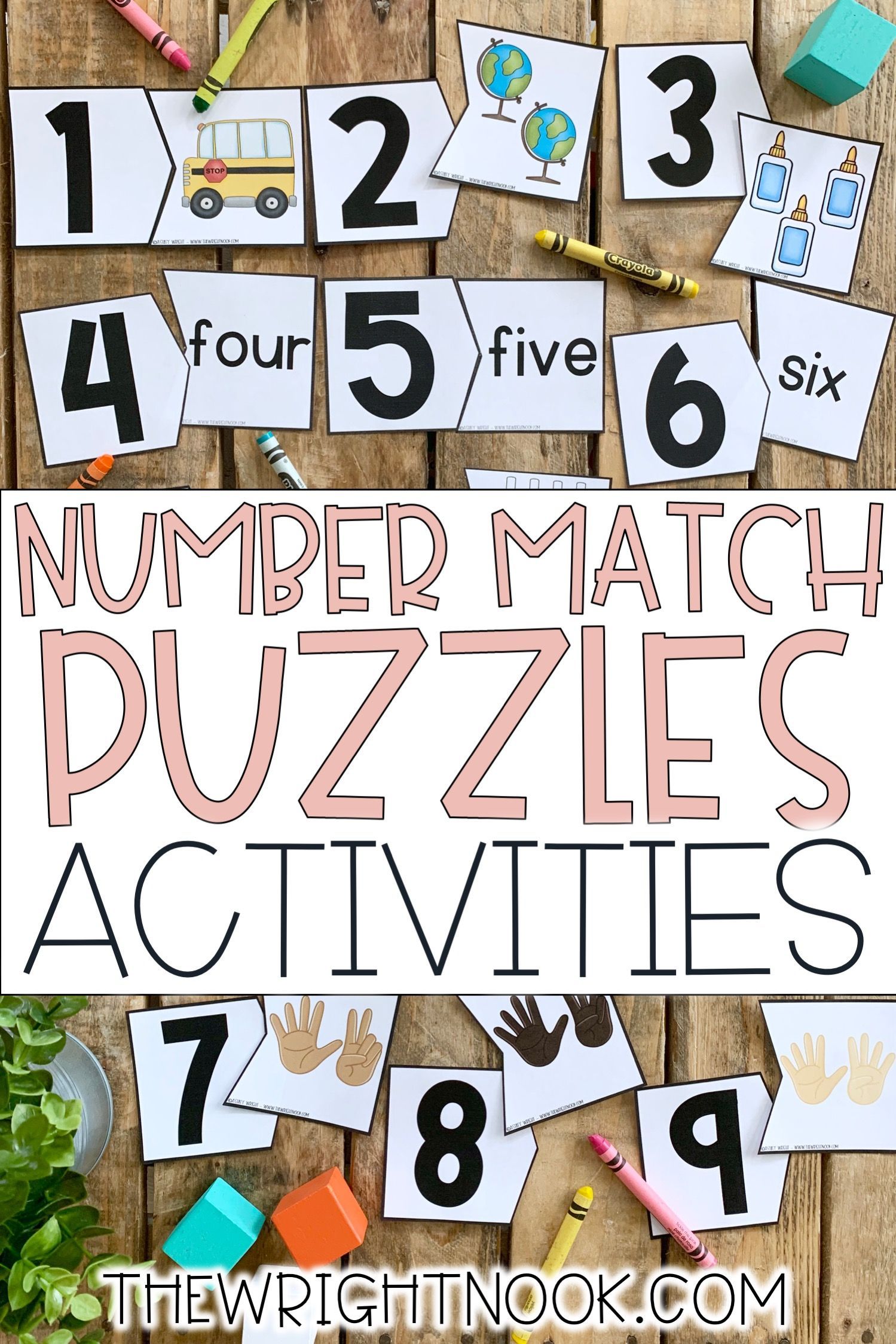 These number match printable puzzles are fun activities for preschool or kindergarten students to practice their number knowledge! These cards cover 1-10 and can be used as an activity or game. Click the picture to see the variety of puzzles included! #numbermatching #numbermatch #numberpuzzles Math Activities Elementary, Social Studies Activities, Back To School Activities, Hands On Activities, Kindergarten Activities, Teaching Math, Fun Activities, Preschool, School Ideas
