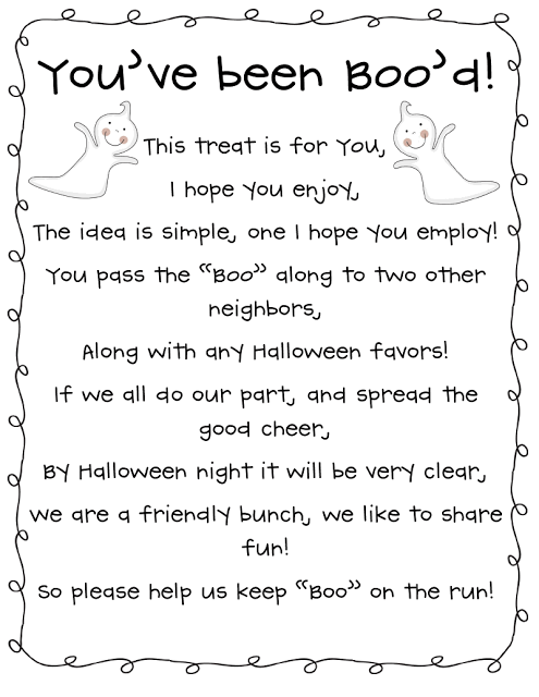 cute bood activity need to make 2 treat bags and leave secretly for people in your neighborhood