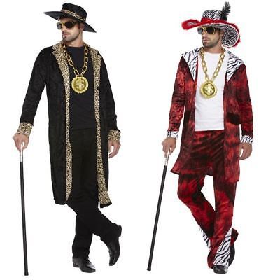 HT Adult Mens Costume Fancy Dress 70/'s Retro Disco Dancer Groovy Orange Suit