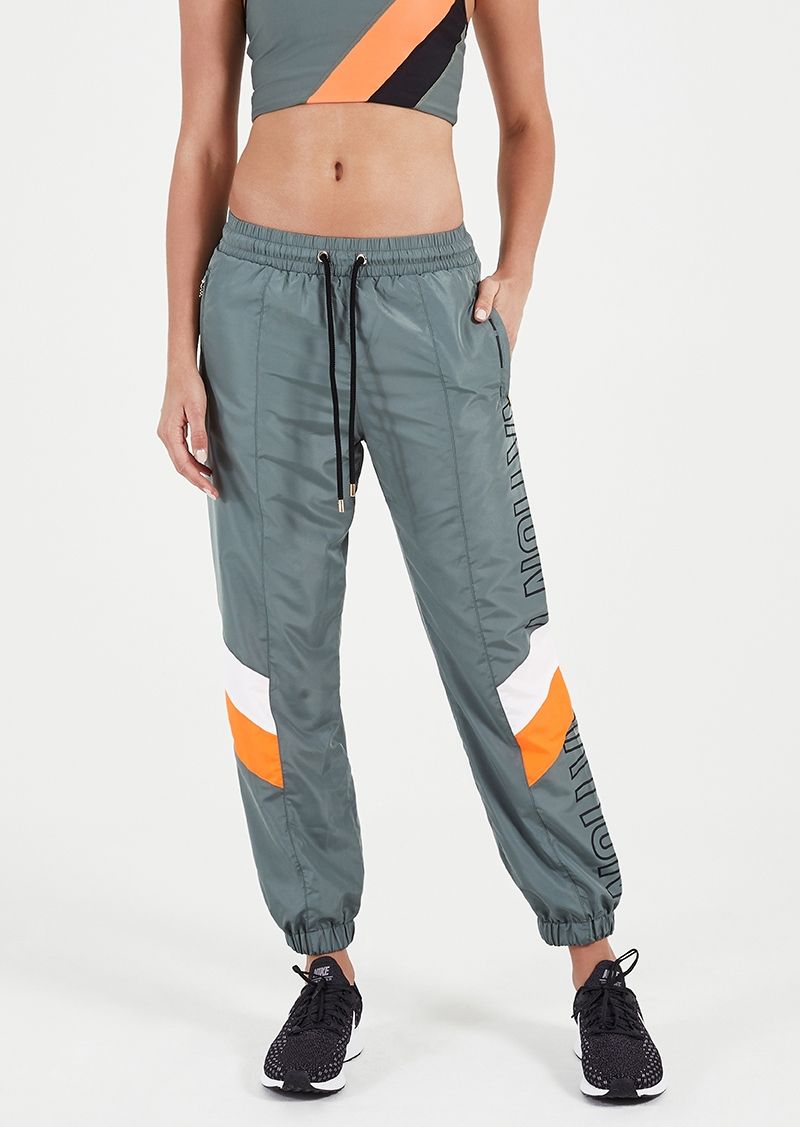 Blade Pant | Khaki | Mesh Lined Trackpant | P.E Nation | Pants, Womens activewear, Denim accessories