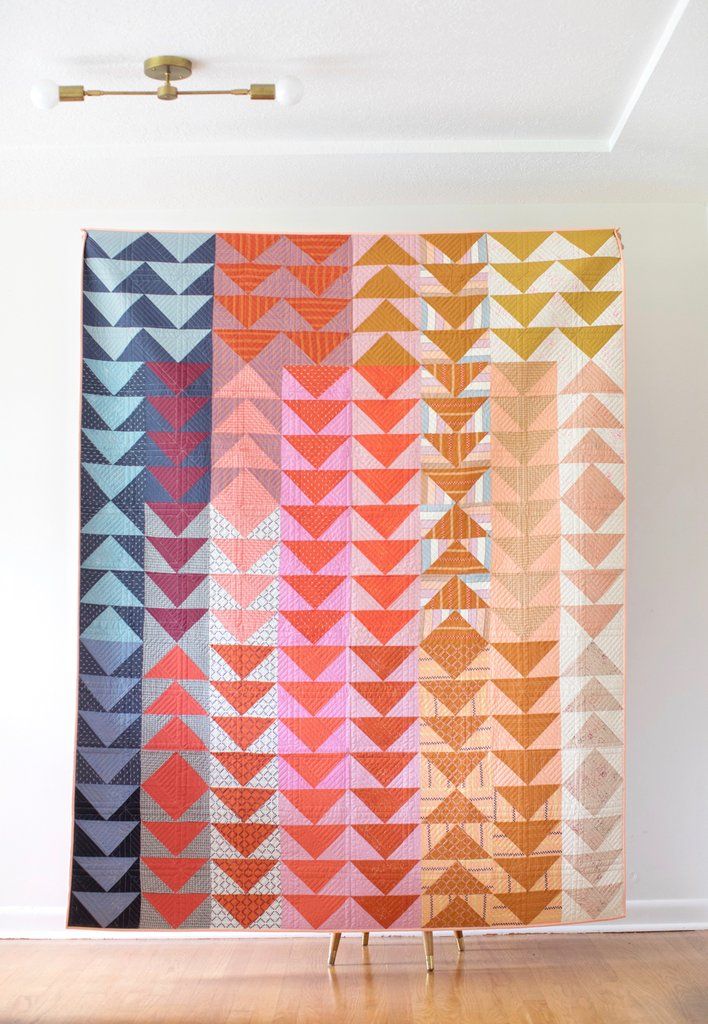Finished Warp & Weft Jawbreaker Quilt – Then Came June Patchwork Quilt Patterns, Modern Quilt Patterns, Modern Pattern, Modern Quilts, Quilt Sewing, Patchwork Ideas, Patchwork Clothes, Patchwork Fabric, Sewing Patterns