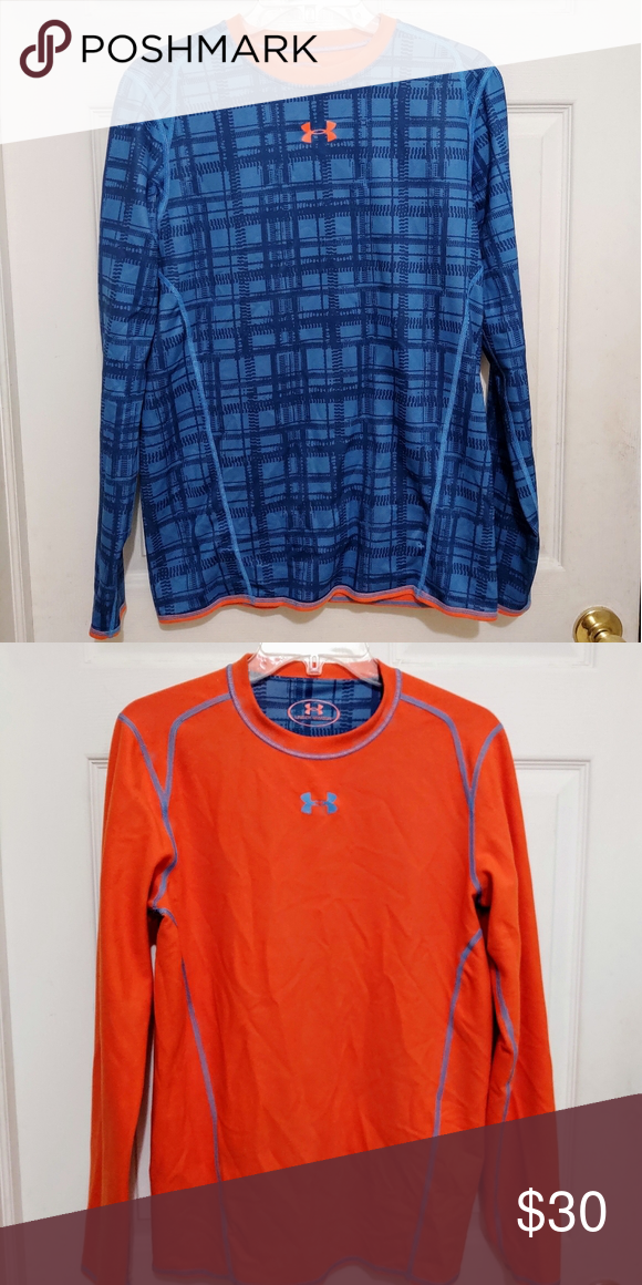 Under Armour Reversible Shirt Blue & Orange Sz Med Under Armour Reversible Shirt Blue & Orange Sz Med