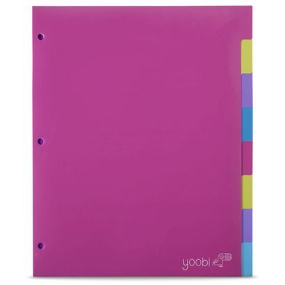 yoobi 8pk index dividers multicolor