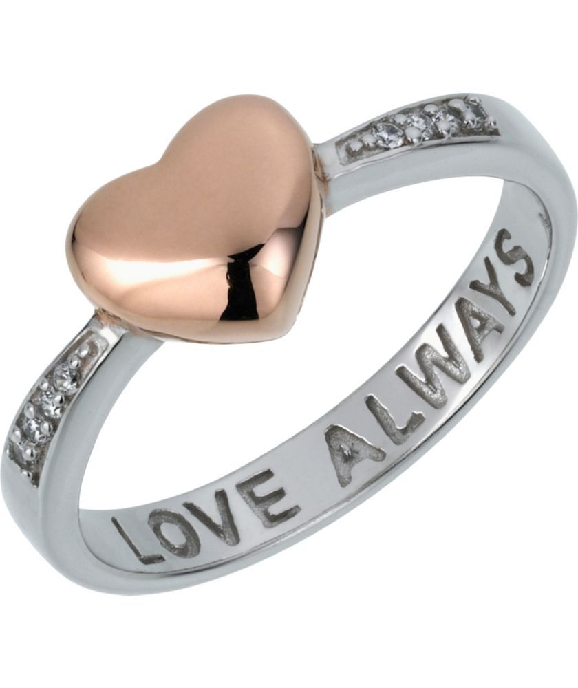 Rose Gold Plated And Silver Love Always Heart Ring At Argos Co Rose Gold Plated And Silver Love Always Heart Ring At Argos Co