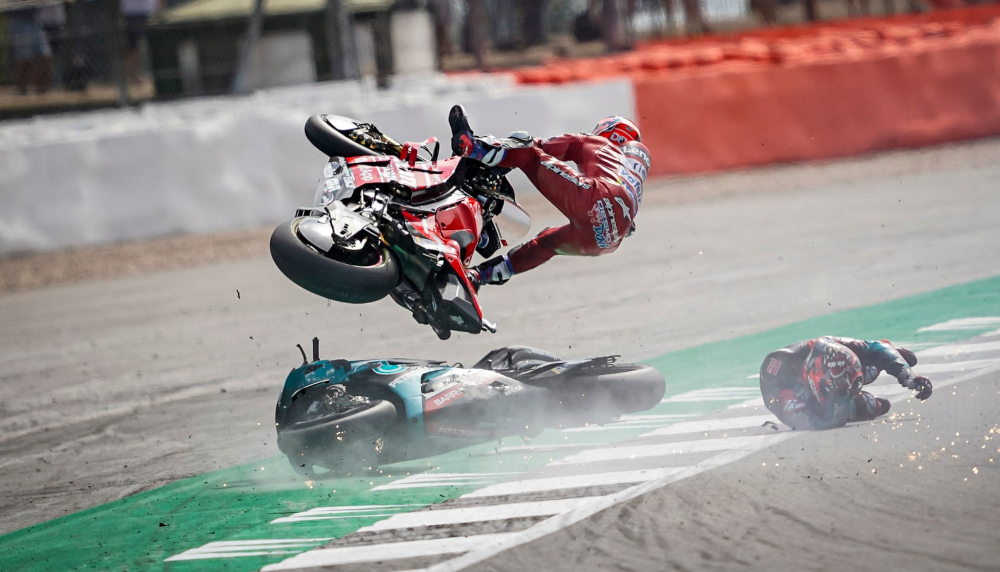 Motogp Andrea Dovizioso Says He Is Lucky To Be Able To Race Motogp Racing San Marino Grand Prix