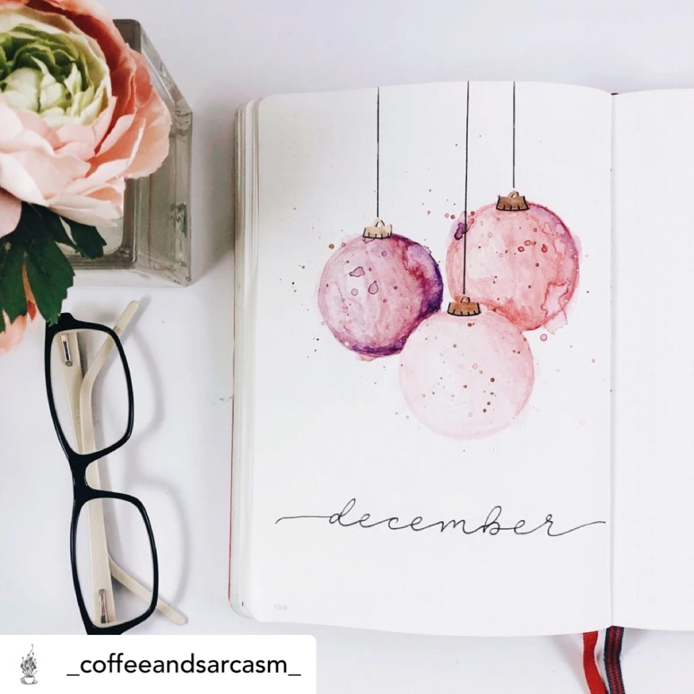 Top 10 Themes For December In Your Bullet Journal – Archer and Olive Bullet Journal Inspo, December Bullet Journal, Bullet Journal Cover Page, Bullet Journal Notebook, Bullet Journal Spread, Bullet Journal Layout, Bullet Journal Ideas Pages, Journal Covers, Junk Journal