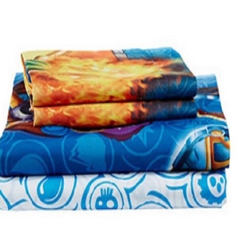 bed sheet set bedding linen sheets twin linens kids skylander skylanders bed sheets