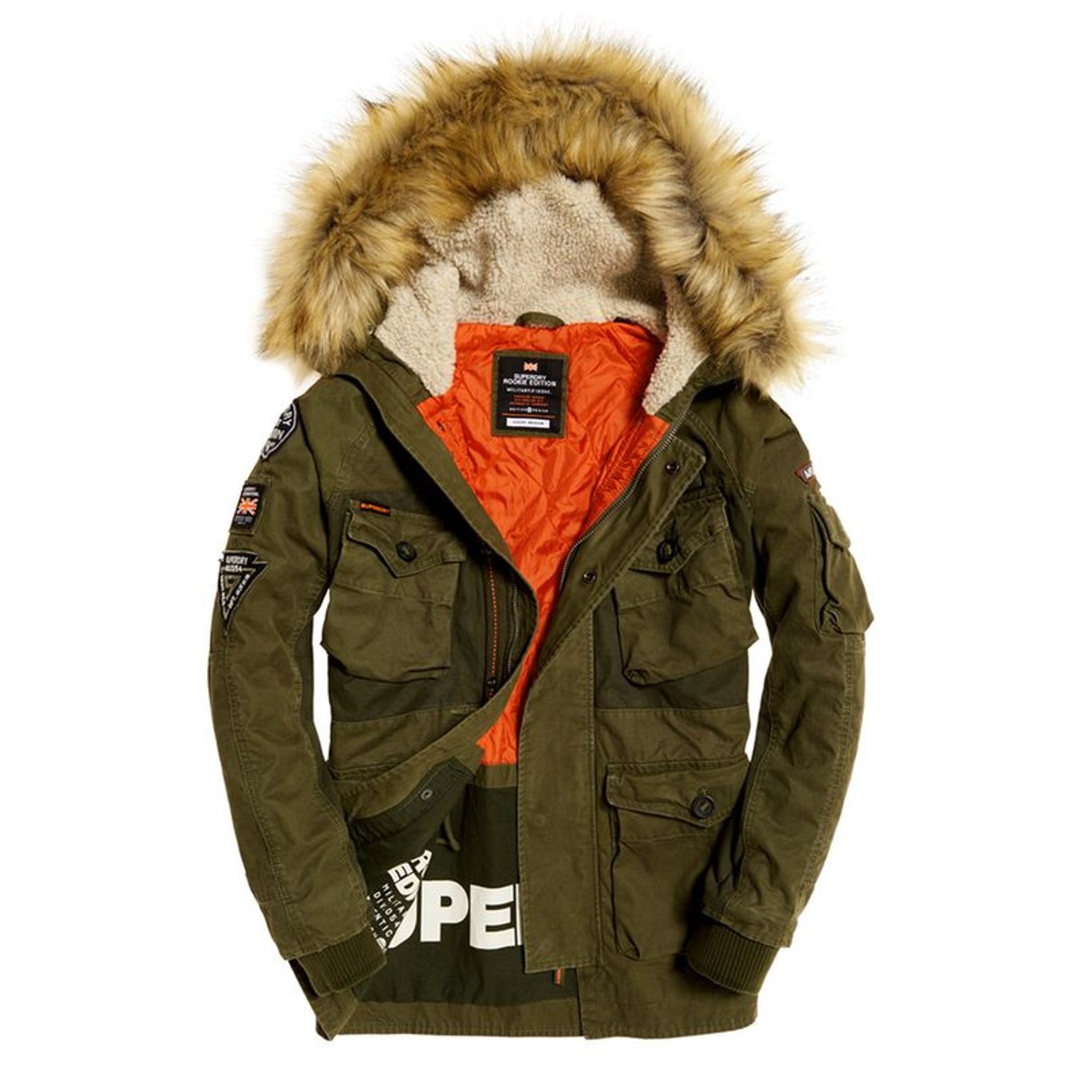 Parka style militaire épaisse Rookie | Parka homme fourrure Parka style militaire épaisse Rookie | Parka homme fourrure