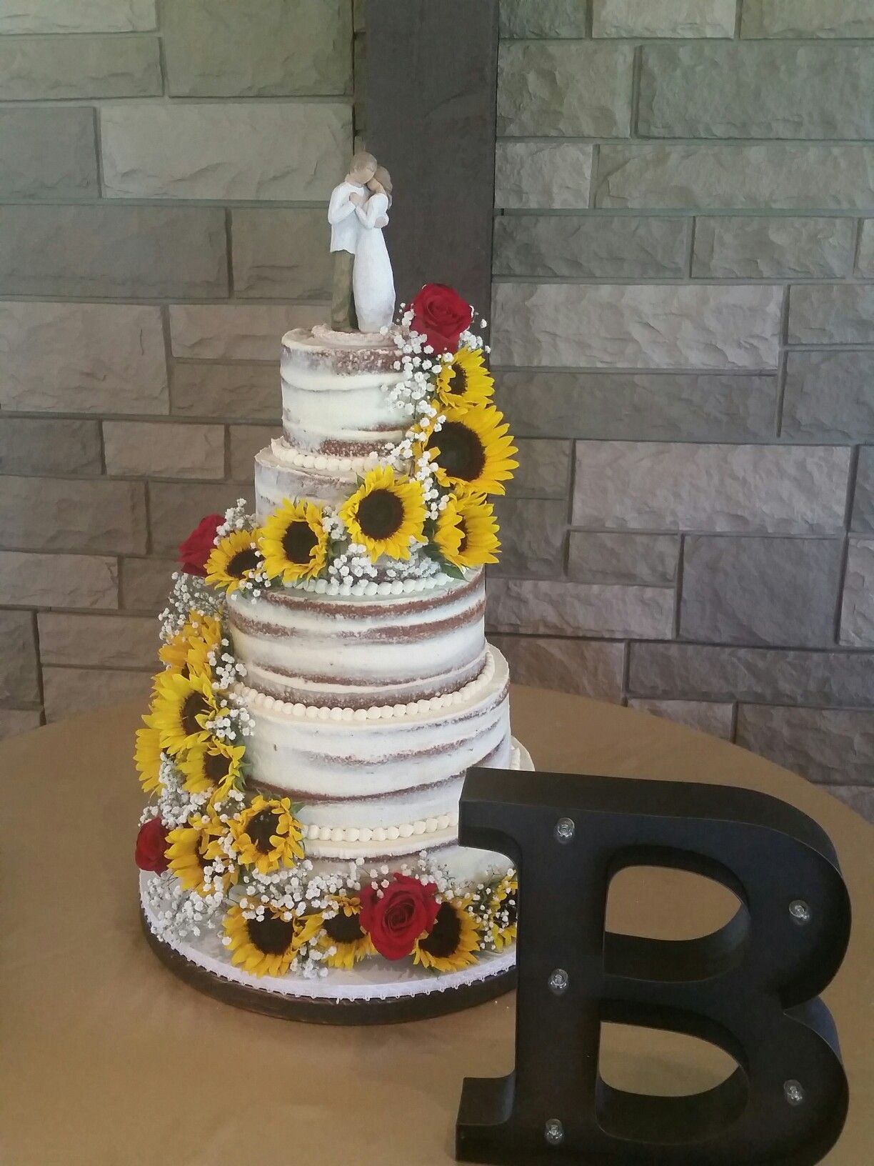 flower arrangement Sunflower wedding cake, Sunflower