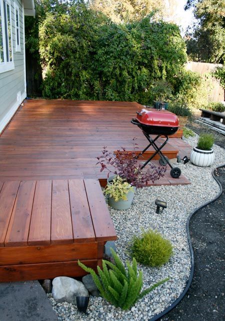 Follow The Yellow Brick Home Beautiful Outdoor Entertaining Areas Follow The Yellow B Small Backyard Decks Deck Designs Backyard Small Backyard Landscaping