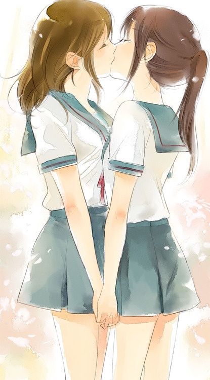Something similar? two anime girls kissing remarkable Advise two anime girls kissing congratulate, what